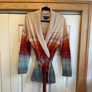 Pendleton Wrap Cardigan Sweater